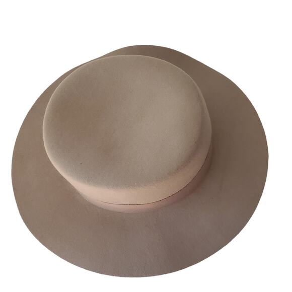 Wyeth Wool Felt Hat Cowgirl Cowboy Nashville Taupe OSFM - Picture 8 of 12